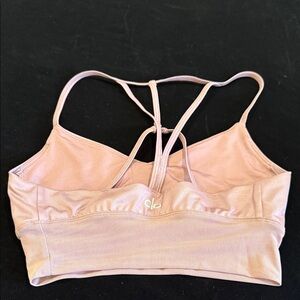 ALO Yoga Women's Blush Strappy Sports Bra